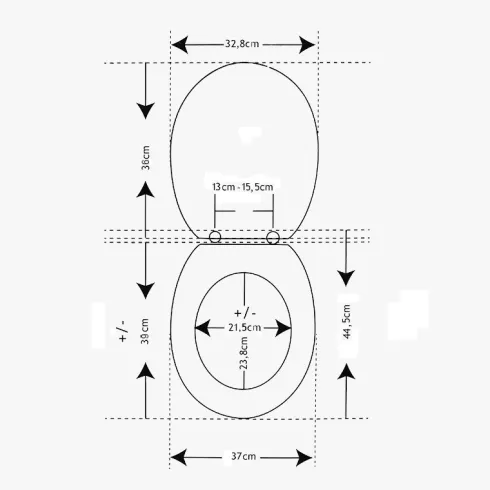 Tapa WC MDF – Gris