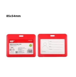 Tarjeta Identificación Horizontal Rojo