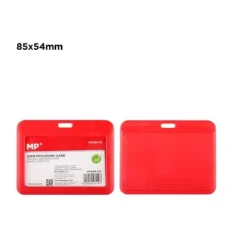 Tarjeta Identificación Horizontal Rojo
