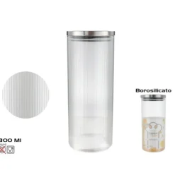 Tarro Borosilicato Tapa Metal Elen