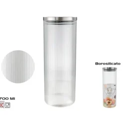 Tarro Borosilicato Tapa Metal Elen
