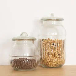 Tarro Vidrio Lizo Transparente 1.5L