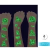 Tatoo Luminiscente Unicorn 6.8cm 6pcs