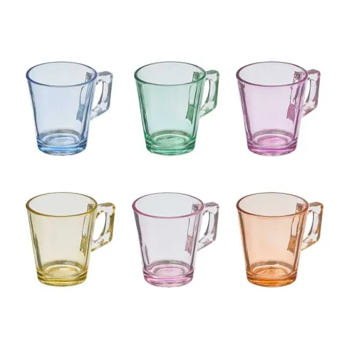 Taza Cafe Colores 85ML Surt
