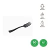 Tenedor Mini Reutilizable Negro 10,7CM