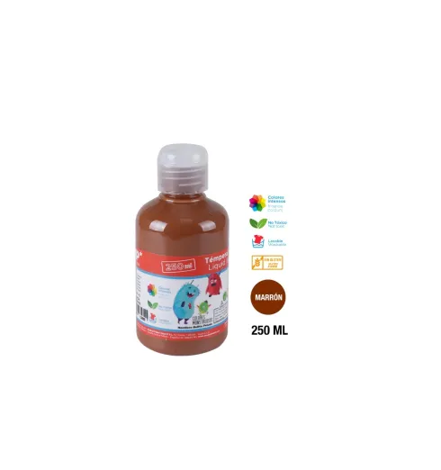Témpera 250ml Marrón