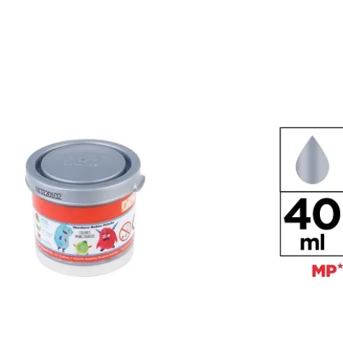Témpera 40ml Plata