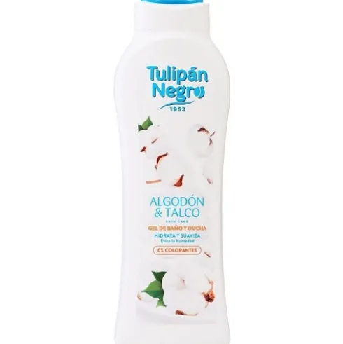 Tulipán Negro Gel Baño Algodón y Talco