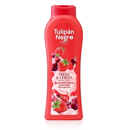 Tulipán Negro Gel Baño Fresa y Cereza