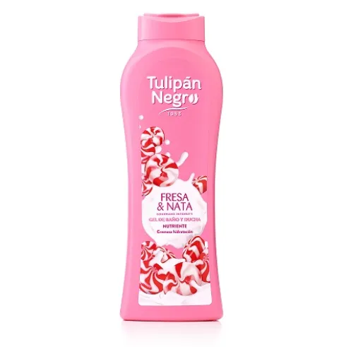 Tulipán Negro Gel Baño Fresa y Nata