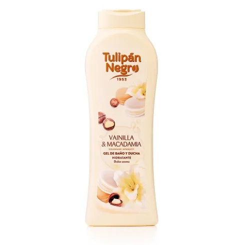 Tulipán Negro Gel Baño Vainilla y Macadamia