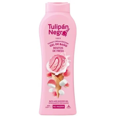 Tulipán Negro Gel Baño Yummy Besitos de Fresa