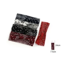 Turbante Estampada Paisley Con Lazo