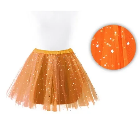 Tutu Naranja Estrellas 30cm