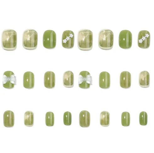 Uñas Postizas Adhesivo 24pcs
