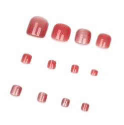 Uñas Postizas de Pie Desmontables 12pcs