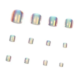 Uñas Postizas de Pie Desmontables 12pcs