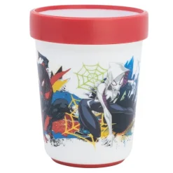 Vaso Antideslizante Premium Bicolor 260 ML Spiderman Moving Target