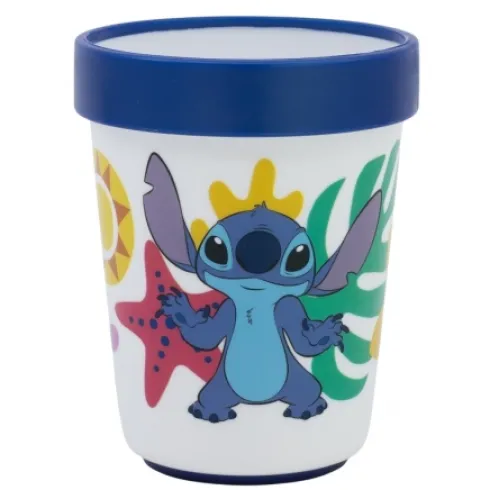 Vaso Antideslizante Premium Bicolor 260 ML Stitch