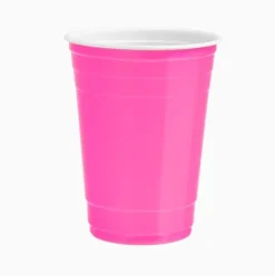 Vaso Bicolor Reutilizable Rosa 450cc