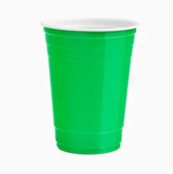Vaso Bicolor Reutilizable Verde 450cc
