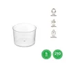 Vaso Chiquito Reutilizable Transparente 210cc