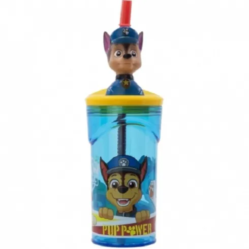 Vaso Figurita 3D 360 ML Paw Patrol Pup Power