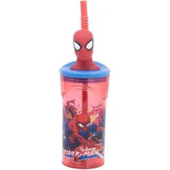 Vaso Figurita 3D 360 ML Spiderman Moving Target