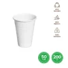 Vaso Irrompible Blanco 200cc 50uds
