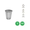 Vaso Premium Reutilizable Plata 360cc