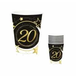 Vasos Cartón 20 Años 240ML