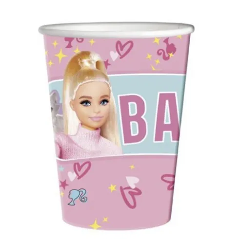 Vasos Cartón Barbie 250ml