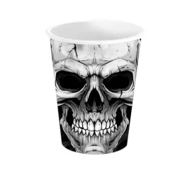 Vasos Cartón Calavera 240ml