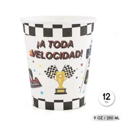 Vasos Cartón Coche Carrera 250ml