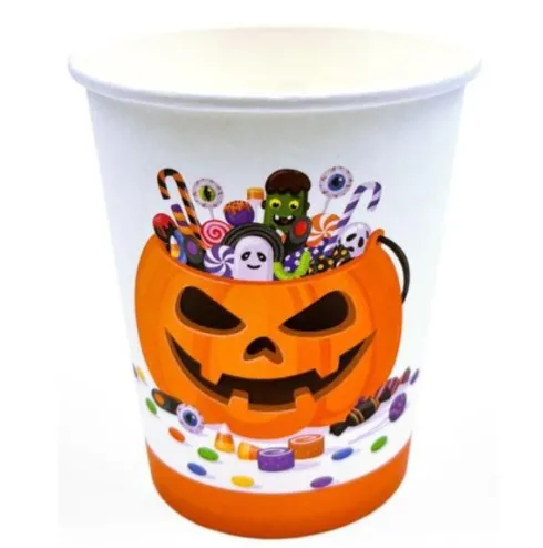 Vasos Cartón Halloween Print 250ML