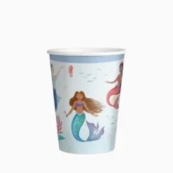Vasos Cartón Sirena Mermaid 270cc