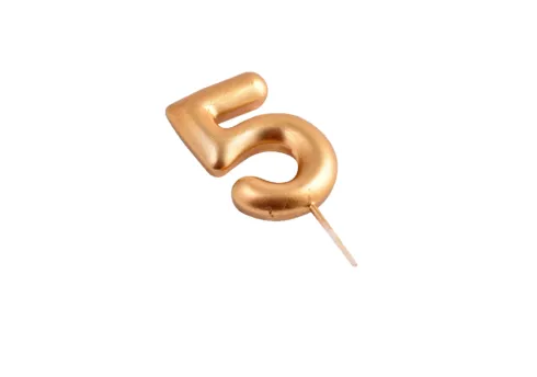 Vela Cumpleaños Números Oro