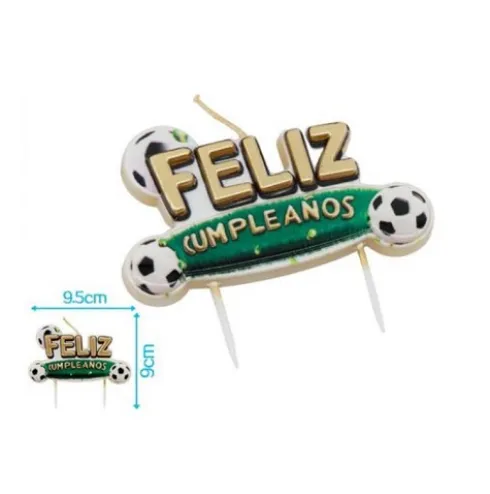 Vela Feliz Cumpleaños Futbol