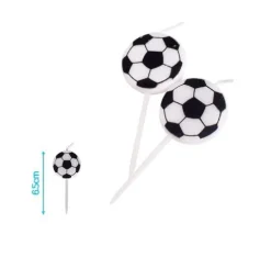 Velas Cumpleaños Fútbol 5pcs