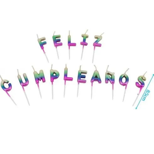 Velas Feliz Cumpleaños 15pcs