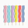 Velas Ondulados Multicolor 6pcs