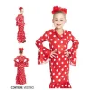 Vestido Sevillana Rojo Lunar Blanco Infantil