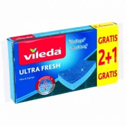 VILEDA Estropajos Fibra No Raya 2+1